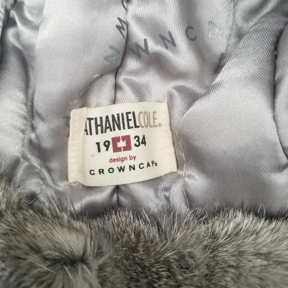 Crown Cap with Rabbit Fur Trim - Picture 8 of 11